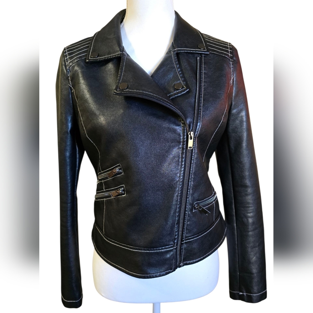 Women's Black Leather Jacket